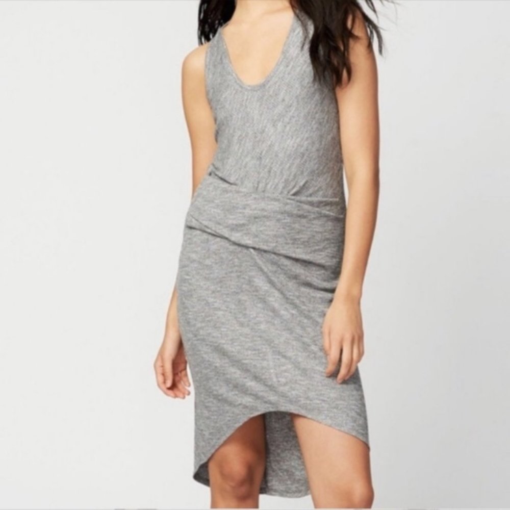 Rachel Roy High Low Wrap Bodycon Sleeveless Dress
